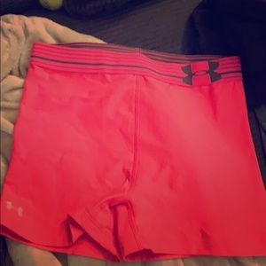 Hot pink athletic shorts